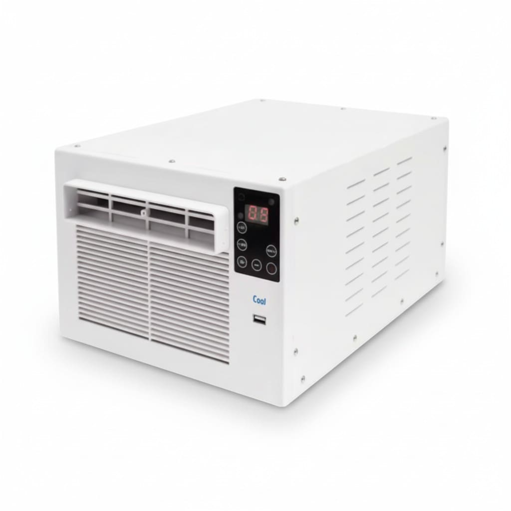 Climatiseur Portable 280 W avec Télécommande – Refroidisseur d’Air Intérieur avec Minuterie